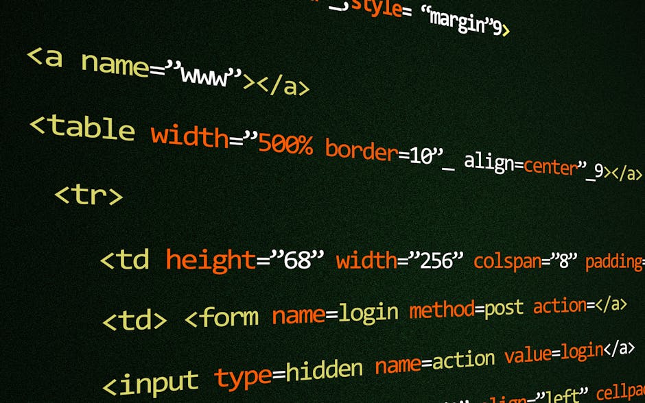 A person's hand is seen typing on a silver laptop with a black keyboard, positioned on a wooden surface. The screen displays lines of code in a text editor, with some commands and syntax visible, sugg
